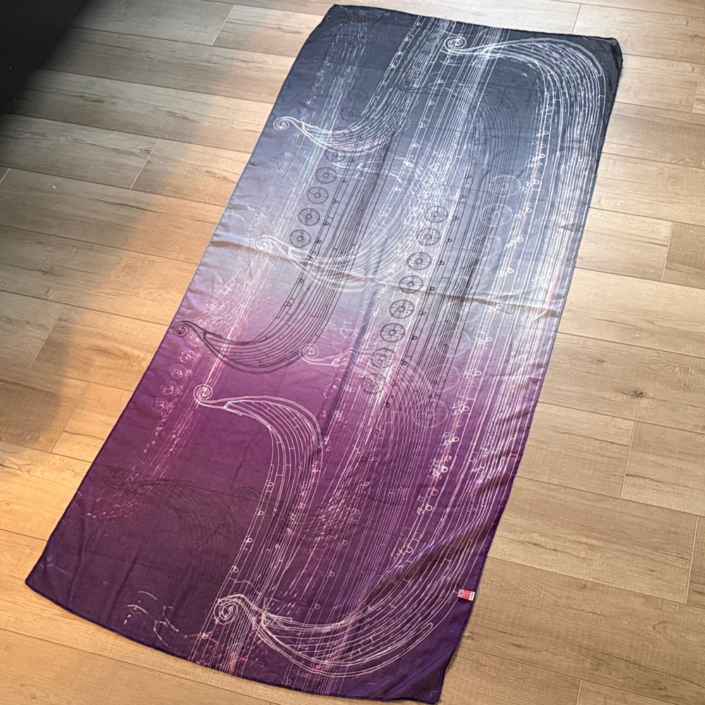 Norwegian Oseberg Purple Scarf